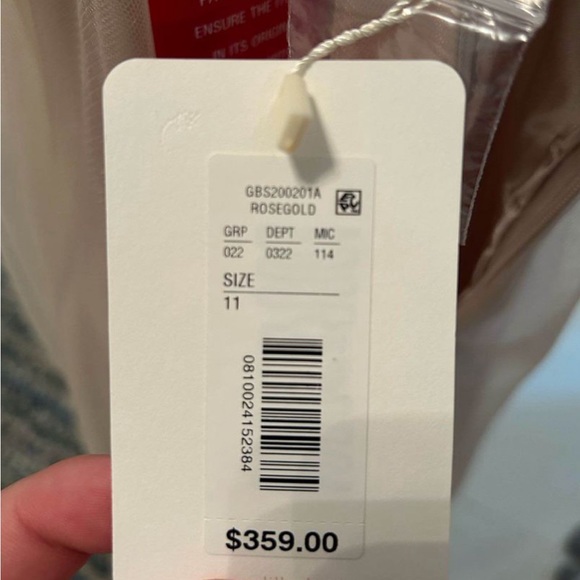 Gianni Bini Bow Dress, Prom Dress, Evening Dress, Women’s, Juniors, 11, Blush - Picture 4 of 4